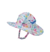 Flap Happy Babies'  Sustainably Made Upf 50+ Summer Splash Wim Hat In Mermaid Friends