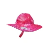Flap Happy Babies'  Sustainably Made Upf 50+ Summer Splash Wim Hat In Pink Splash