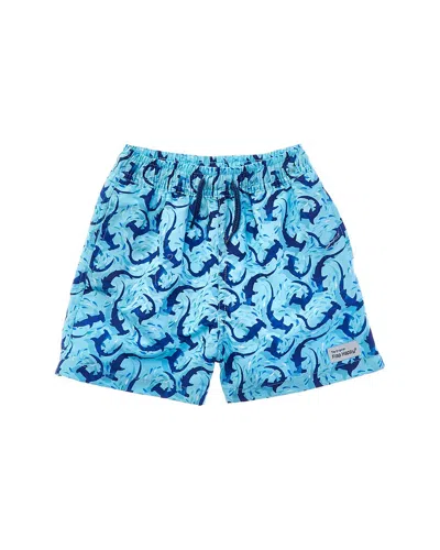 Flap Happy Kids' Swirly Sharks Rash Short In Multi