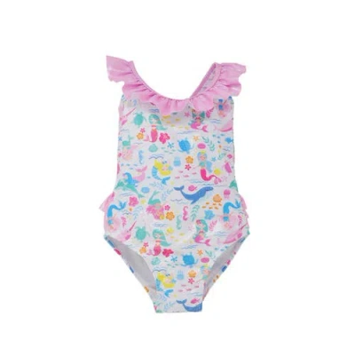 Flap Happy Babies'  Upf 50+ Mindy Crossback Swimsuit For Girls