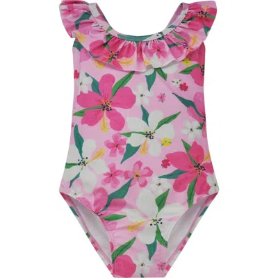 Flap Happy Kids'  Upf 50+ Mindy Crossback Swimsuit For Girls In Multi