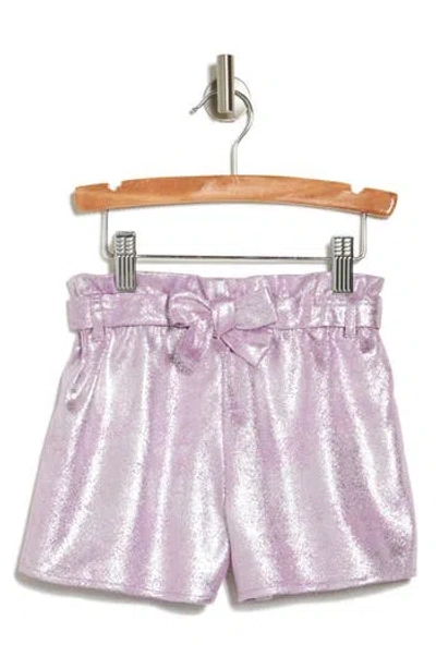 Flapdoodles Kids' Crackle Foil Shorts In Purple