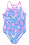 Flapdoodles Kids' Foil Print One-piece Swimsuit