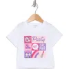 Flapdoodles Kids' Glitter Graphic Tee In White