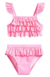 Flapdoodles Kids' Ruffle Eyelet Two-piece Swimsuit