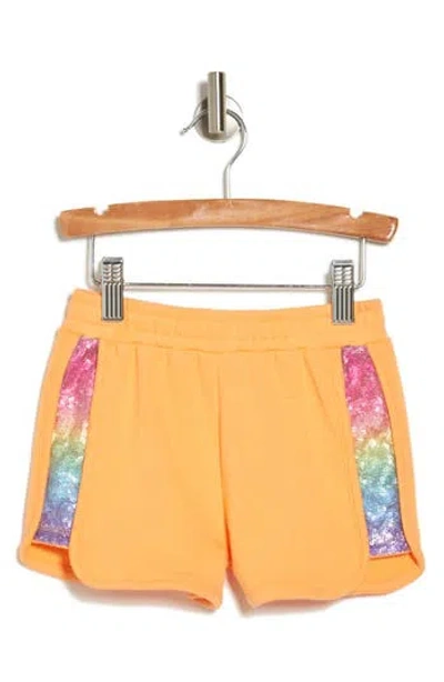 Flapdoodles Kids' Sequin Shorts In Orange
