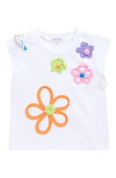 Flapdoodles Kids' Shoulder Bow T-shirt In Multi
