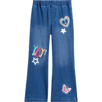 Flapdoodles Kids' Yay Flare Jeans In Blue