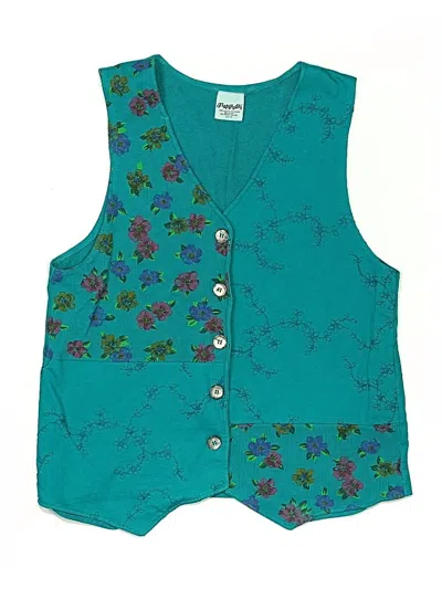 Pre-owned Flapdoodles Kids' Vest In Teal