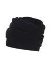 Flapper Atena Hat And Scarf In Black