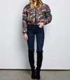 Flarix Corp Long Sleeve Puffer Jacket In Camo In Multi