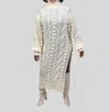 Flarix Corp Winter Sweater Dress In White In White