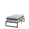 Flash Furniture 14 In Metal Platform Bed Frame With 12 In Mattress And 2 In Topper - Twin In Gray