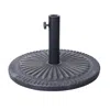 Flash Furniture 19.25" Round Umbrella Base Stand For Residential Or Commercial Purposes, Bronze In Blue