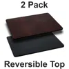 Flash Furniture 2 Pk. 24'' X 42'' Rectangular Table Top With Black Or Mahogany Reversible Top In Brown