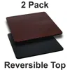 Flash Furniture 2 Pk. 36'' Square Table Top With Black Or Mahogany Reversible Laminate Top In Brown
