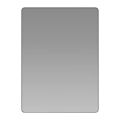Flash Furniture 22" X 30" Decorative Wall Mirror - Rounded Corners, Black In Gray