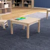 Flash Furniture 23.5 X 14.5 In. Bright Beginnings Commercial Grade Wooden Square Preschool Classroom Activity Table,