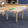 Flash Furniture 23.5 X 18 In. Bright Beginnings Commercial Grade Wooden Square Preschool Classroom Activity Table, B