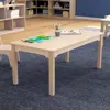 Flash Furniture 23.5 X 47.25 X 18 In. Bright Beginnings Commercial Grade Wooden Rectangular Preschool Classroom Acti