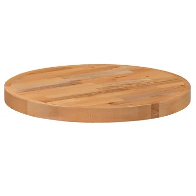 Flash Furniture 24" Round Butcher Block Style Table Top In Brown