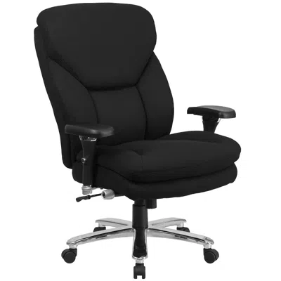 Flash Furniture 24/7 Intensive Use 400 Lb. Rated Black Fabric Executive Office Chair