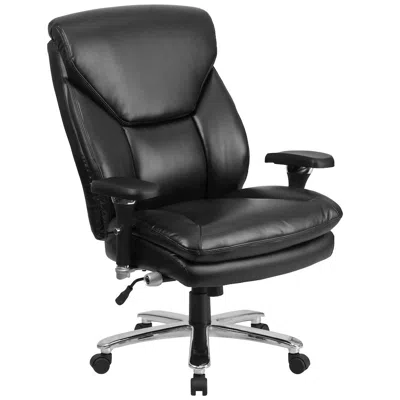 Flash Furniture 24/7 Intensive Use Big & Tall 400 Lb. Rated Black Office Chair With Lumbar Knob