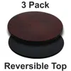 Flash Furniture 3 Pk. 24'' Round Table Top With Black Or Mahogany Reversible Laminate Top In Brown