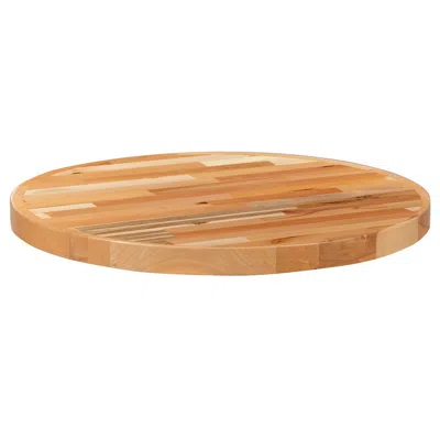 Flash Furniture 30" Round Butcher Block Style Table Top In Multi
