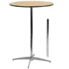 Flash Furniture 30'' Round Wood Cocktail Table With 30'' And 42'' Columns In Neutral