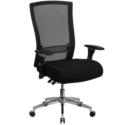Flash Furniture 300 Lb. Rated Black Mesh Multifunction Office Chair With Seat Slider