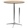 Flash Furniture 36'' Round Wood Cocktail Table With 30'' And 42'' Columns In Neutral