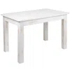 Flash Furniture 46" X 30" Rectangular Antique Rustic White Solid Pine Farm Dining Table In White