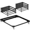 Flash Furniture 8 Pk. Hercules Series Steel Stack Chair And Church Chair Dolly In Black