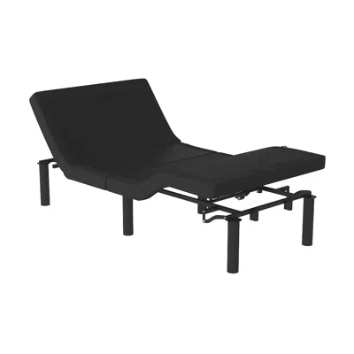 Flash Furniture Adjustable Upholstered Bed Base & Independent Head/foot Incline -twin Xl - Black