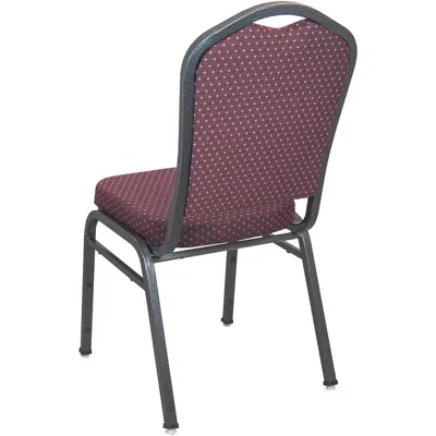 Flash Furniture Advantage Premium Burdy-patterned Crown Back Banquet Chair - Silver Vein In Red