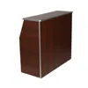 Flash Furniture Amara 4' Walnut Woodgrain Laminate Foldable Bar - Portable Event Bar In Brown