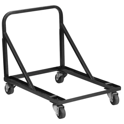 Flash Furniture Band/music Stack Chair Dolly In Black