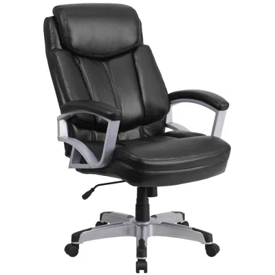 Flash Furniture Big & Tall 500 Lb. Rated Black Executive Swivel Ergonomic Office Chair With Arms