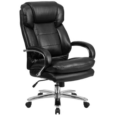 Flash Furniture Big & Tall Office Chair Black Swivel Executive Desk Chair With Wheels