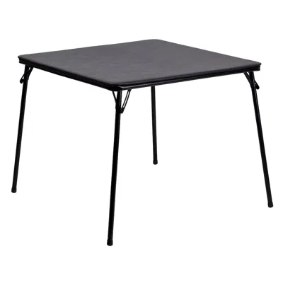 Flash Furniture Black Folding Card Table - With Collapsible Legs