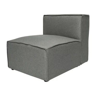 Flash Furniture Bridgetown Luxury Modular Sectional Sofa Armless Center Seat, Dark Gray