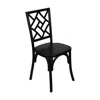 Flash Furniture Brooklyn Black Solid Wood Stackable Dining Chair With Intricate Back Detail In Black