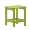 Flash Furniture Contemporary Commercial Grade Adirondack Side Table For Year Round Use In Green