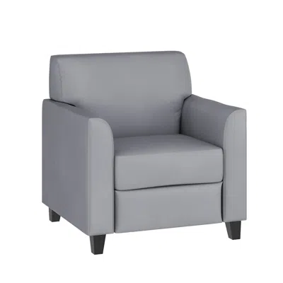 Flash Furniture Diplomat Gray Leathersoft Chair
