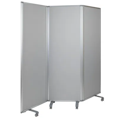 Flash Furniture Double Sided Mobile Magnetic Whiteboard, 72"h X 24"w In Neutral