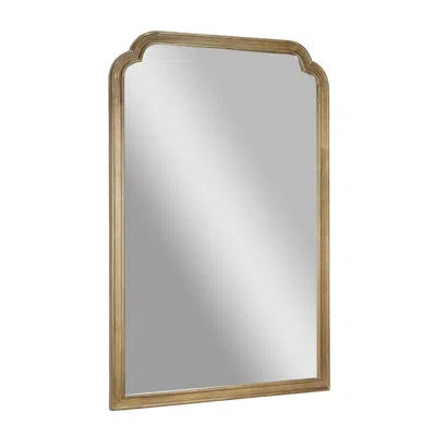 Flash Furniture Efie 36" X 24" Large Accent Wall Mirror With Solid Wood Frame In Gold