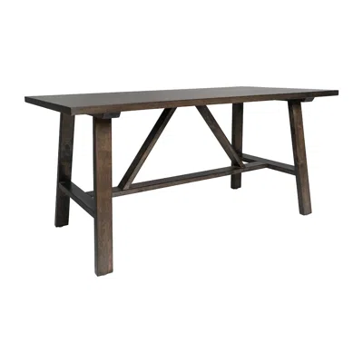Flash Furniture Eli Solid Wood Farmhouse Coffee Table, Trestle Style Accent Table In Dark Gray