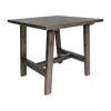 Flash Furniture Eli Solid Wood Farmhouse End Table, Trestle Style Accent Table In Dark Gray In Gray