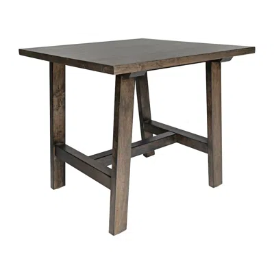 Flash Furniture Eli Solid Wood Farmhouse End Table, Trestle Style Accent Table In Dark Gray